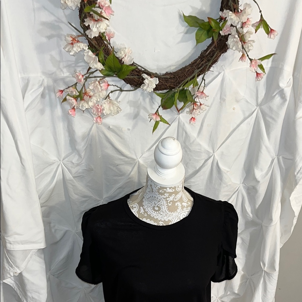 Michael Kors Black Crew Neck Tee - Picture 2 of 10